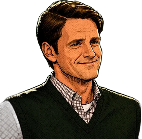 Comic portrait of Jared (COO)